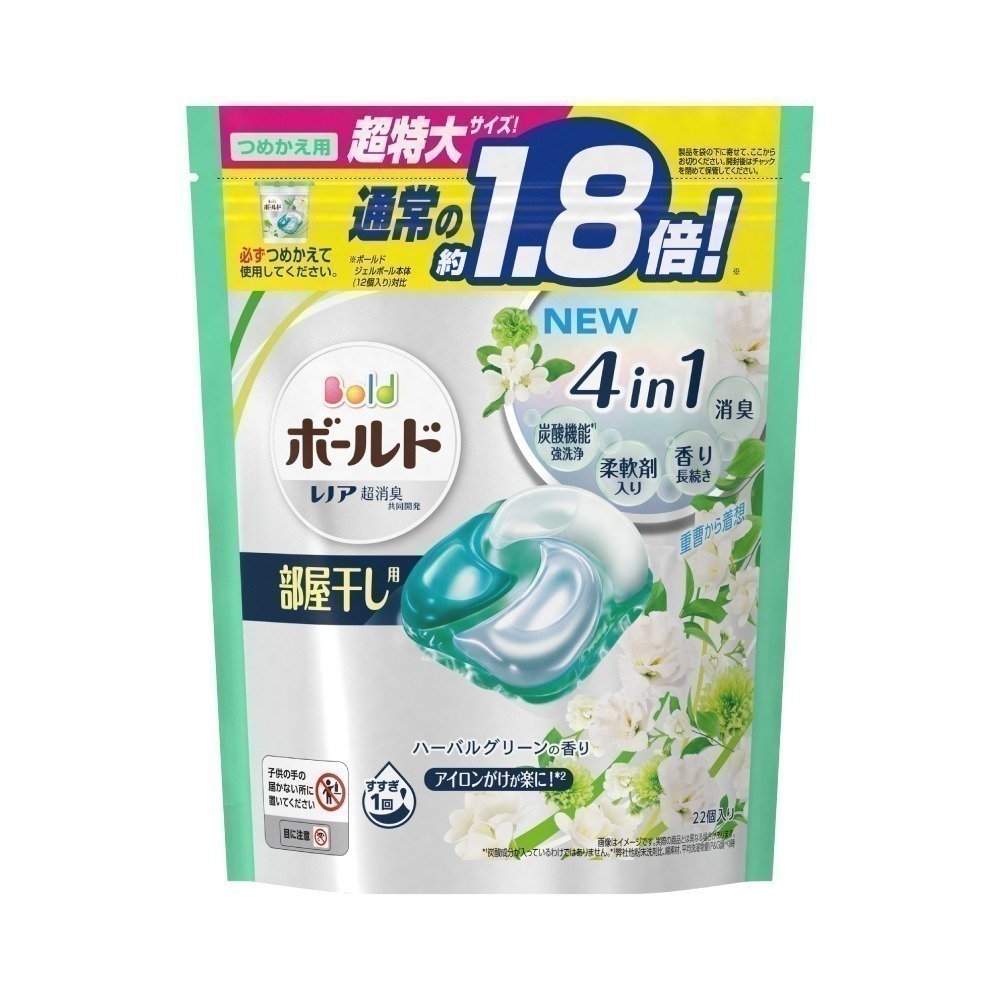 日本 P&G 4D炭酸 洗淨 消臭 柔順 洗衣凝膠球 洗衣球 洗衣膠囊-細節圖2