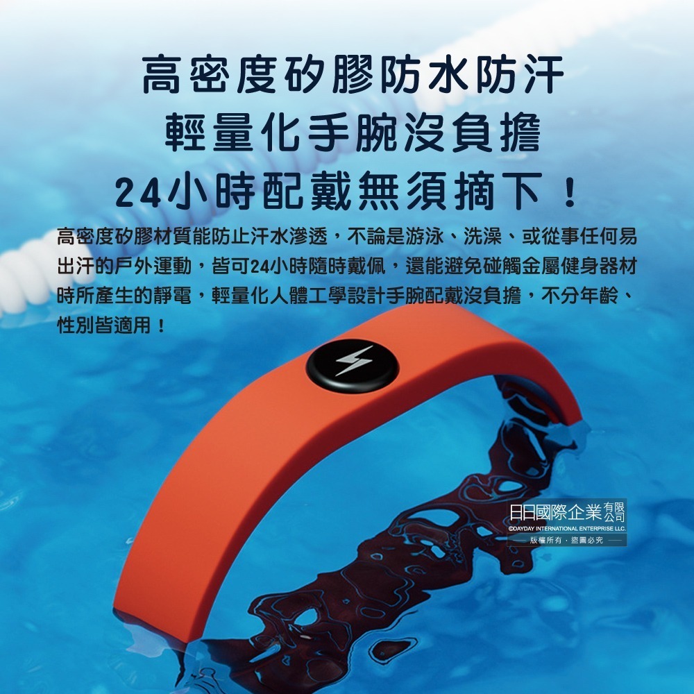狼盒WOLF BOX-快速導電高密度矽膠防水防汗超強防靜電手環1入/盒(運動型6段調整長度)-細節圖6