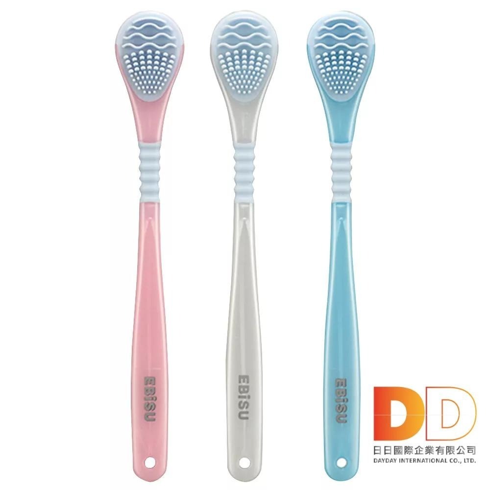 日本 EBiSU 舌苔刷 舌苔清潔棒 1入 Ag 銀離子 雙重軟膠 波形 口腔保健 潔舌器 刮舌棒 除口臭 舌頭清潔-細節圖2