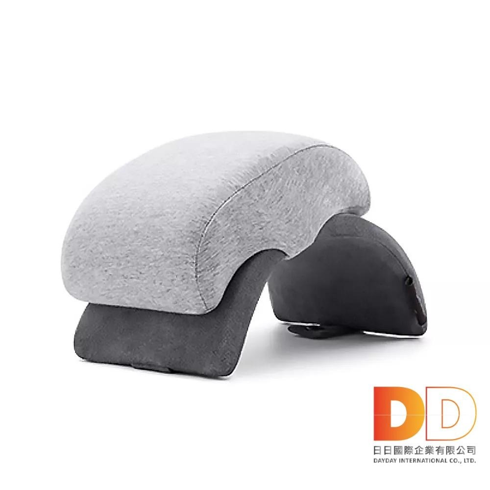 生活良品 記憶午睡枕 可折疊收納 圓拱型鏤空 防手麻 可拆洗 抱枕 枕頭 透氣涼感 附白色束口袋-細節圖3