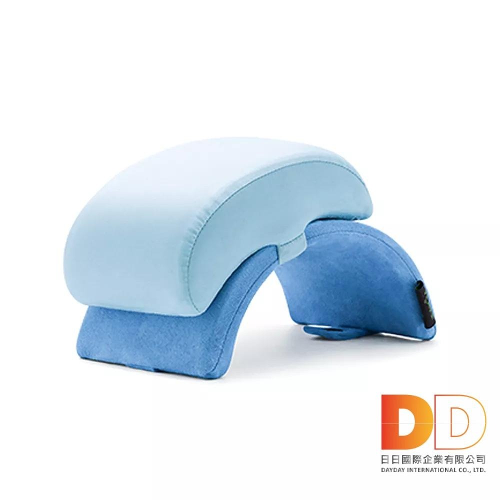 生活良品 記憶午睡枕 可折疊收納 圓拱型鏤空 防手麻 可拆洗 抱枕 枕頭 透氣涼感 附白色束口袋-細節圖4