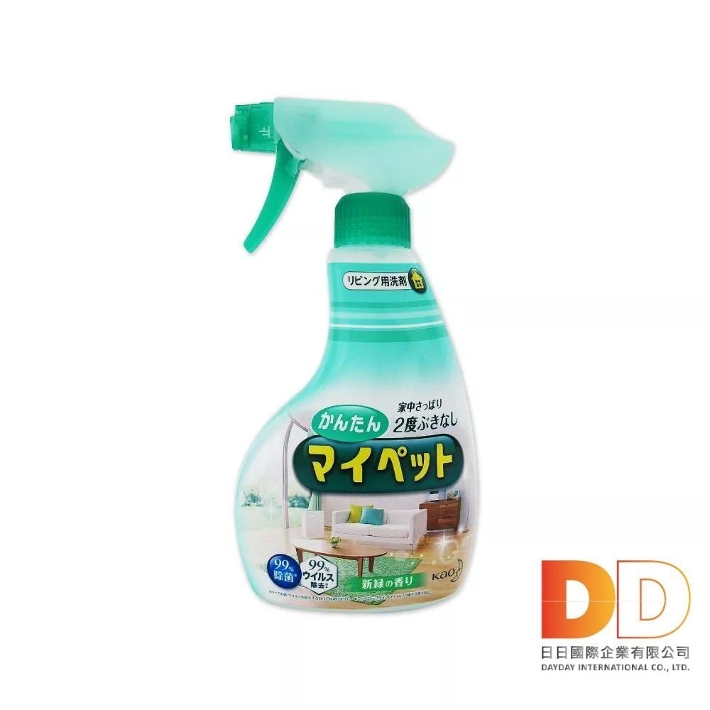 日本 KAO 花王 多用途 去污 消臭 除塵 萬用清潔劑 綠茶香 400ml 地板 窗框 沙發 玻璃除指紋 居家 客廳-細節圖2