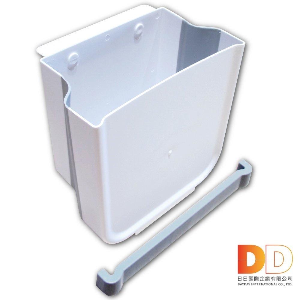 日本 Imakara 廚房 流理臺 懸掛式 大容量收納 伸縮摺疊 垃圾桶 廚餘 折疊 無痕 回收桶 收納籃-細節圖3