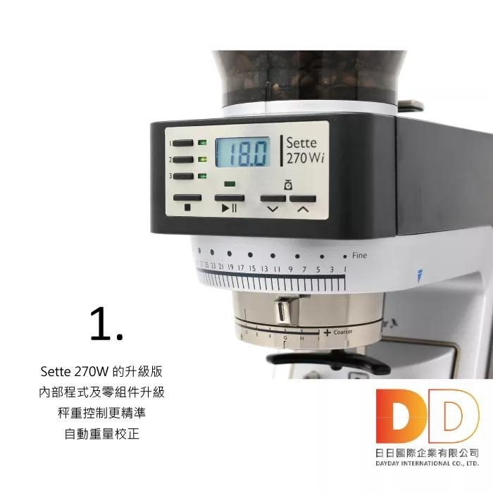 BARATZA  磨豆機 270段AP金屬錐刀 SETTE 270Wi  咖啡 電動磨豆機 原廠公司貨 主機保固一年-細節圖4