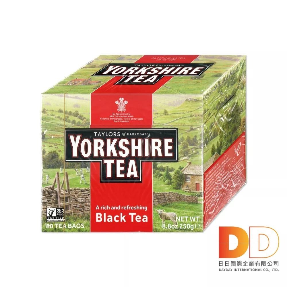 英國 泰勒茶 約克夏紅茶 Yorkshire Tea 紅牌 40入 80入 茶包 皇家 鮮奶茶-細節圖3