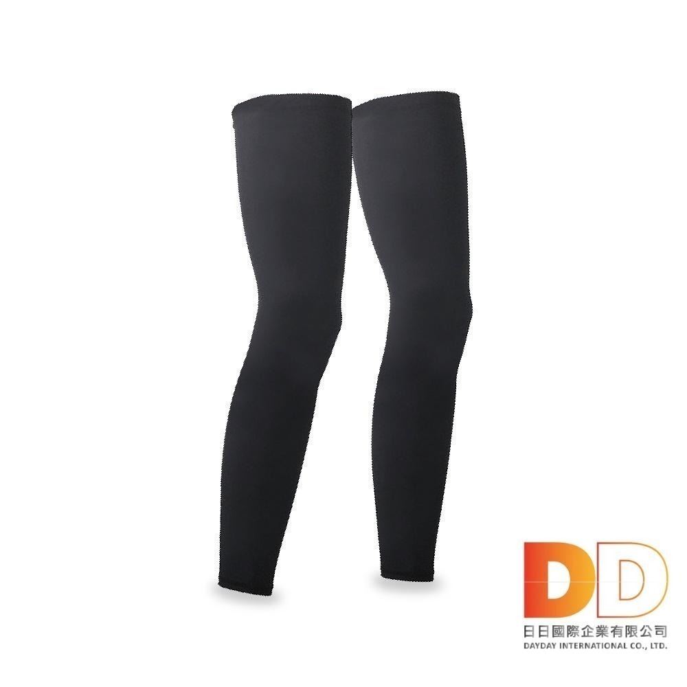 生活良品-防曬抗UV涼感冰絲透氣防滑男女素色腿套1雙/袋(騎車外送,登山釣魚,環島路跑,運動內搭褲)-細節圖2