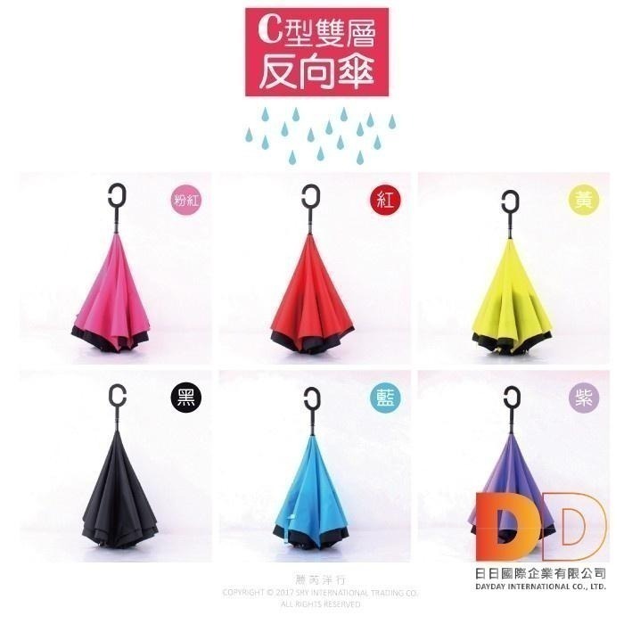 生活良品-C型反向傘 8骨摺疊反向傘 自動傘 晴雨傘 免持 遮陽傘 直立傘 折疊 長柄傘 抗風-細節圖5