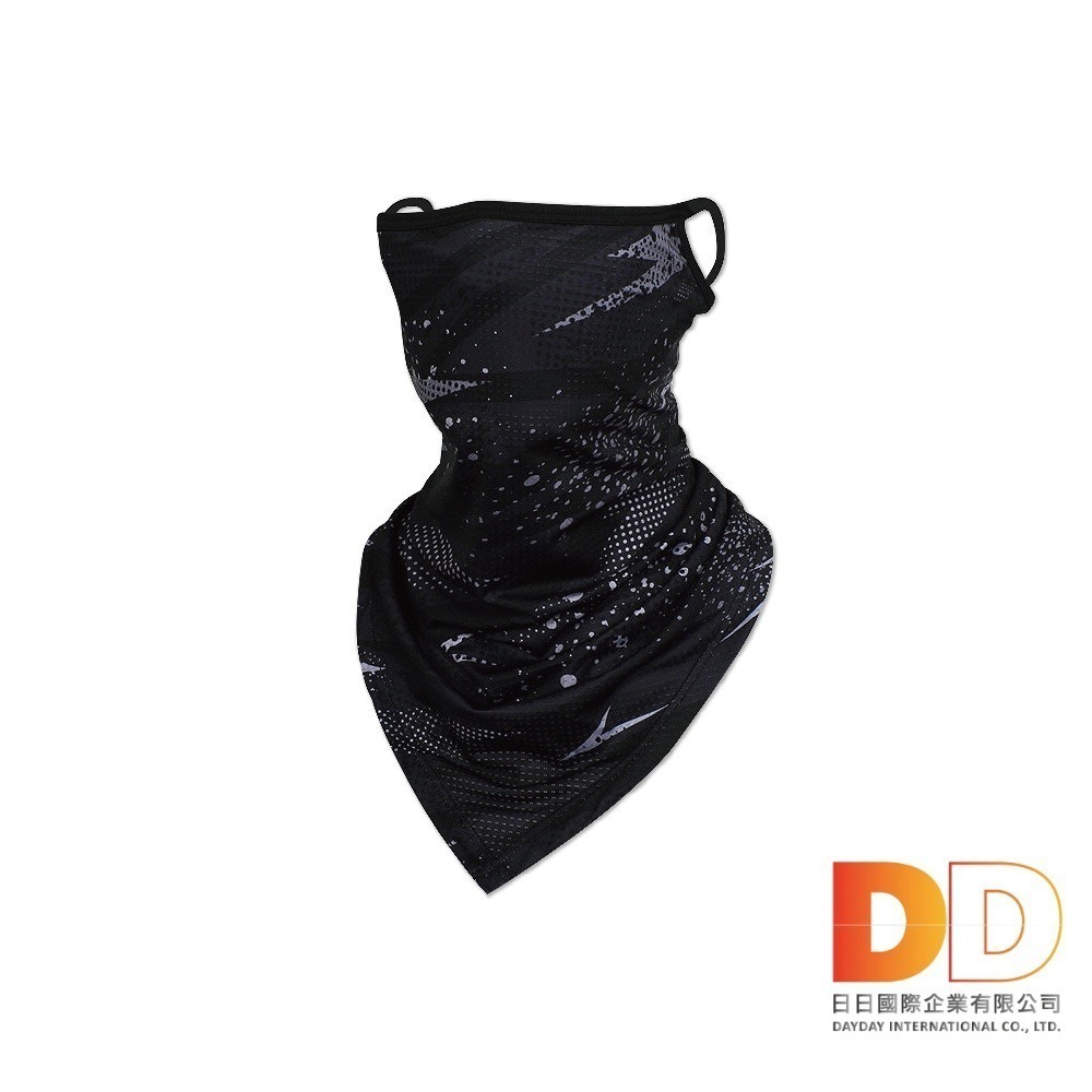 生活良品-吸濕排汗防曬抗UV涼感冰絲透氣護頸圍脖掛耳三角巾面罩1入/袋(騎車外送,登山釣魚環島路跑,運動遮陽蒙面口罩)-細節圖3