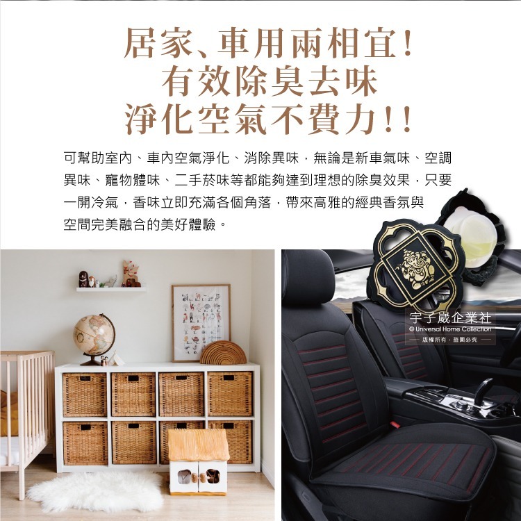 日本GONESH-汽車空調冷氣出風口專用夾式芳香劑1入/盒(室內持久芳香型)-細節圖8