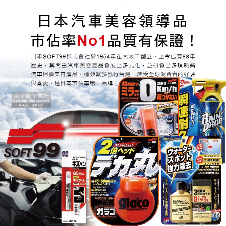 日本Soft99-汽機車專用60秒瞬效修補防鏽不垂流固體蠟筆補漆筆B729黑色1支(快速補色,隱藏刮痕,防止生鏽)-細節圖8