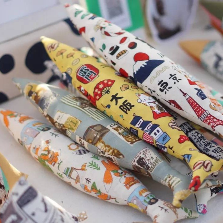 ＊口艸田本舖＊貓薄荷紓壓氣味玩具,36cm超長踢踢魚,好踢好香好好玩~-細節圖2