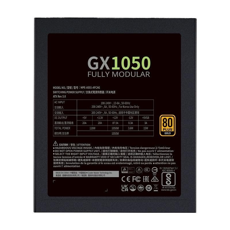 米特3C數位–酷碼 GX GOLD 1050W ATX3.0 全模組 電源供應器/MPE-A501-AFCAG-3T1-細節圖2