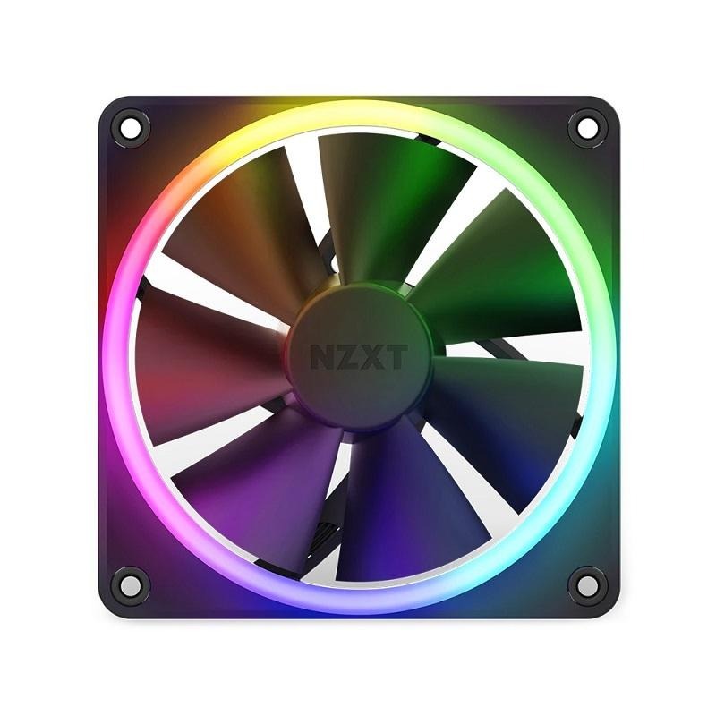 米特3C數位–NZXT 恩傑 F120 RGB Core 核心風扇 12公分 黑色/白色-細節圖2