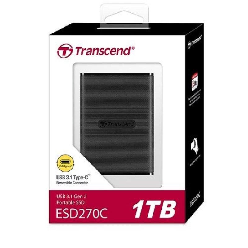 創見 270C基本款固態硬碟 經典黑500G TS500GESD270C/1TB TS1TESD270C-細節圖3