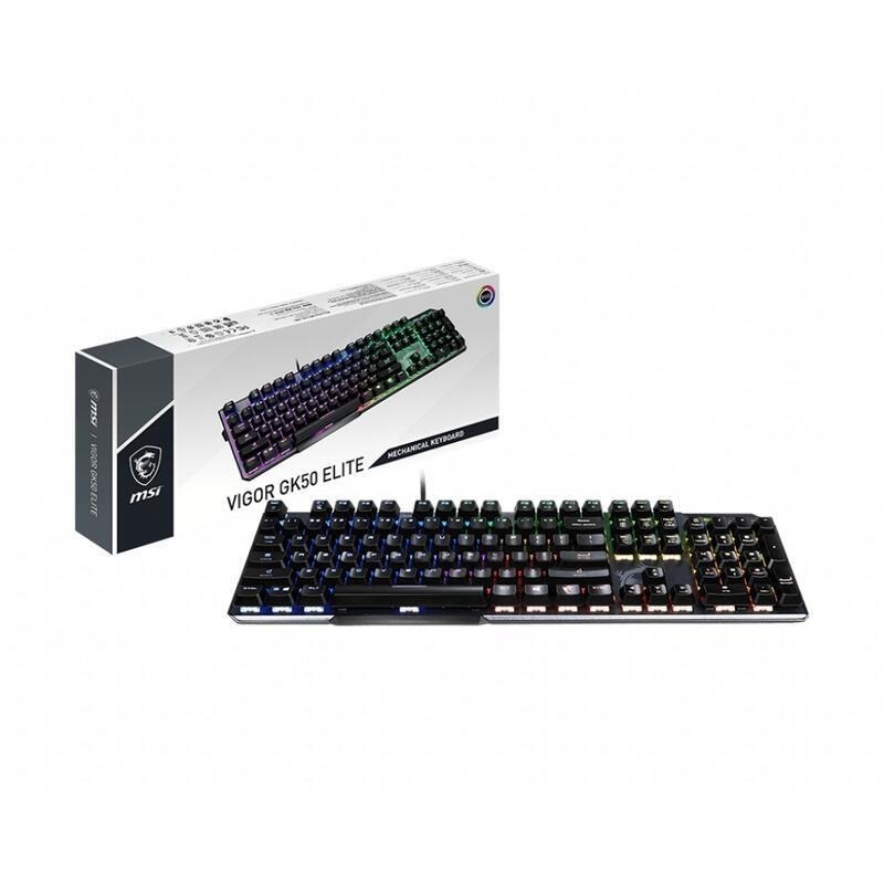 米特3C數位–MSI 微星 Vigor GK50 Elite LL TC 機械式電競鍵盤/有線/青軸/懸浮/中文/RGB-細節圖5