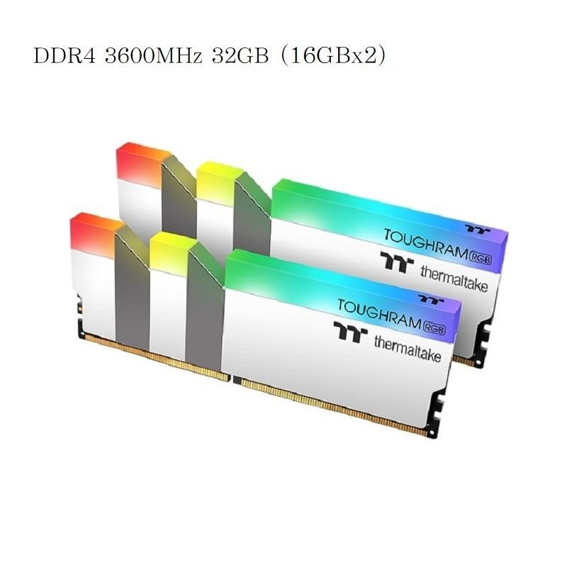 米特3C數位–曜越 鋼影 TOUGHRAM RGB 記憶體 DDR4 3200MHz/3600MHz(16GBx2)/白-細節圖2