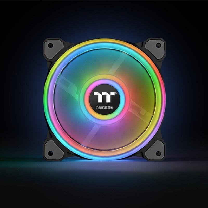 米特3C數位–曜越 Riing Quad 14 RGB 單顆包裝無搭配控制盒/黑/白CL-F101-PL14SW-C-細節圖3