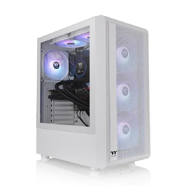 米特3C數位–Thermaltake 曜越 鋼煉 S200 TG ARGB 強化玻璃中直立式機殼/黑色/白色-細節圖3