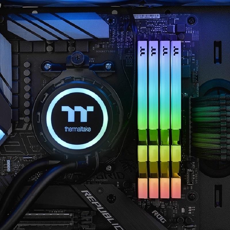 米特3C數位–曜越 鋼影 TOUGHRAM RGB 記憶體 DDR4 3200MHz/3600MHz(32GBx2)黑色-細節圖3