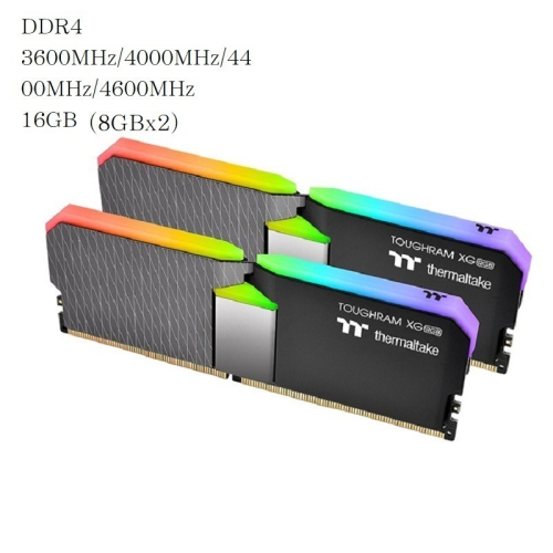 米特3C數位–曜越 鋼影 TOUGHRAM XG RGB 記憶體 DDR4 3600MHz/4000MHz(8GBx2)