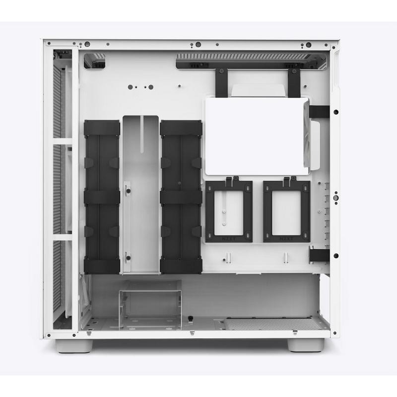 米特3C數位–NZXT 恩傑 H7 Flow RGB 玻璃透側電腦機殼 黑色/白色(核心扇)-細節圖7