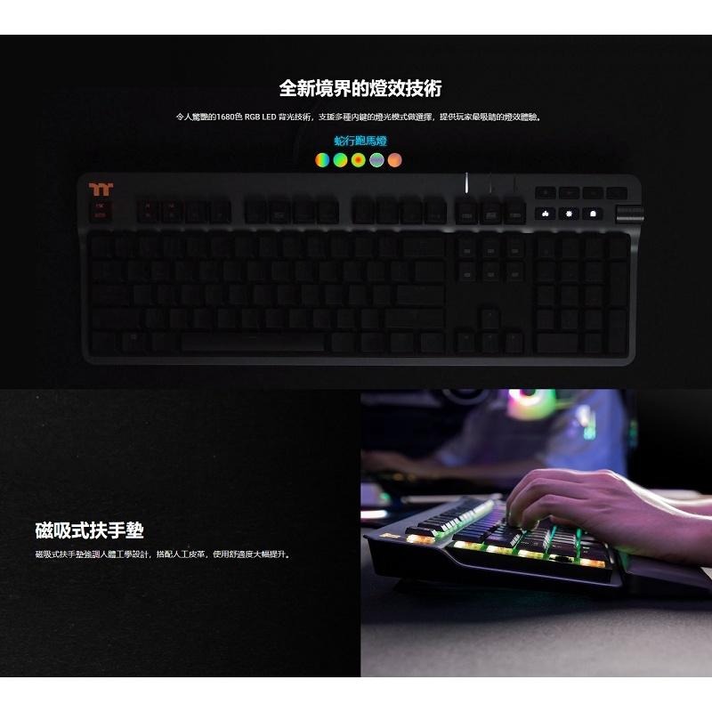 米特3C數位–曜越 幻銀 ARGENT K6 RGB Cherry 銀軸/紅軸 矮軸機械式鍵盤-細節圖5