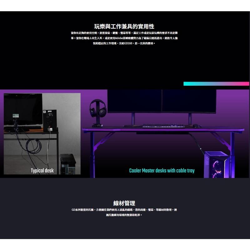 米特3C數位–Cooler Master 酷碼 GD160 電競桌/CMI-GD160-PRV1-細節圖4
