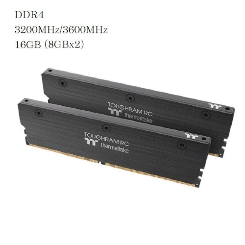 米特3C數位–曜越 鋼影TOUGHRAM RC 記憶體 DDR4 3200MHz/3600MHz(8GBx2)/黑色