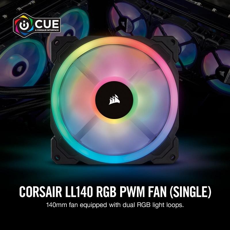 米特3C數位–Corsair 海盜船 LL140 RGB LED 14公分 單風扇/CO-9050073-WW-細節圖2