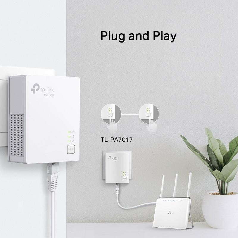 米特3C數位–TP-Link TL-PA7017 KIT AV1000 高速電力線網路橋接器 雙包組(KIT)-細節圖4