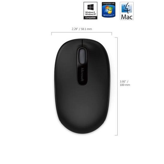 米特3C數位–Microsoft 微軟 1850 無線行動滑鼠/消光黑-細節圖5