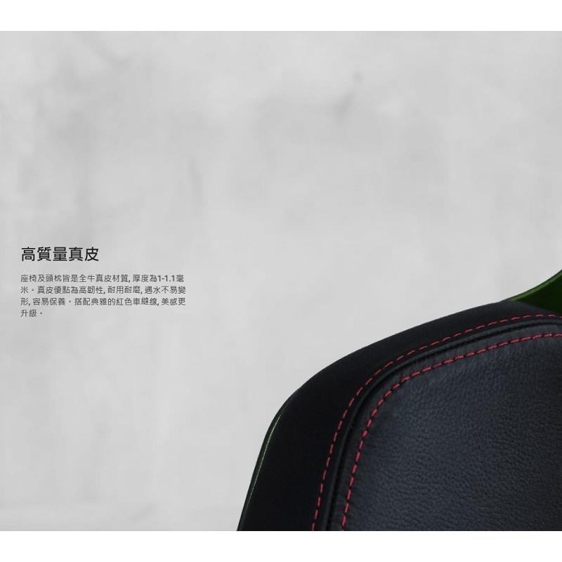 米特3C數位–曜越 幻銀 ARGENT E700 真皮電競椅 由保時捷設計工作室設計/珊瑚黃/松石綠/馬鞍棕-細節圖5