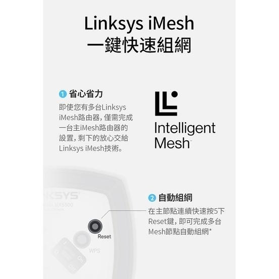 Linksys Atlas 6 Hero AX3000雙頻 Mesh WiFi6網狀路由器 一入/二入/三入-細節圖4