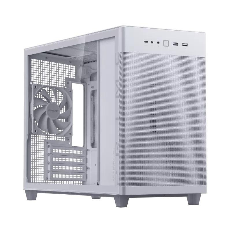 米特3C數位–ASUS 華碩 Prime AP201  MicroATX 白色/黑色 鋼玻側透版機殼-細節圖3