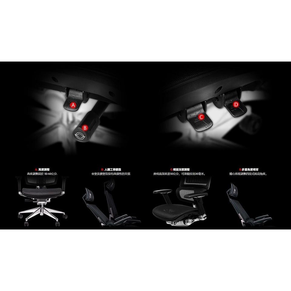 米特3C數位–曜越 CyberChair E500 人體工學椅/GGC-EG5-BBLFDM-01-細節圖2