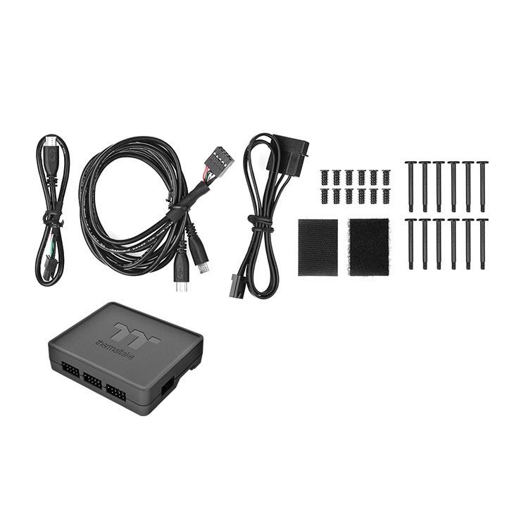 米特3C數位–曜越Riing Quad 14 RGB水冷排風扇頂級版/三顆/黑/白/CL-F089-PL14SW-A-細節圖7