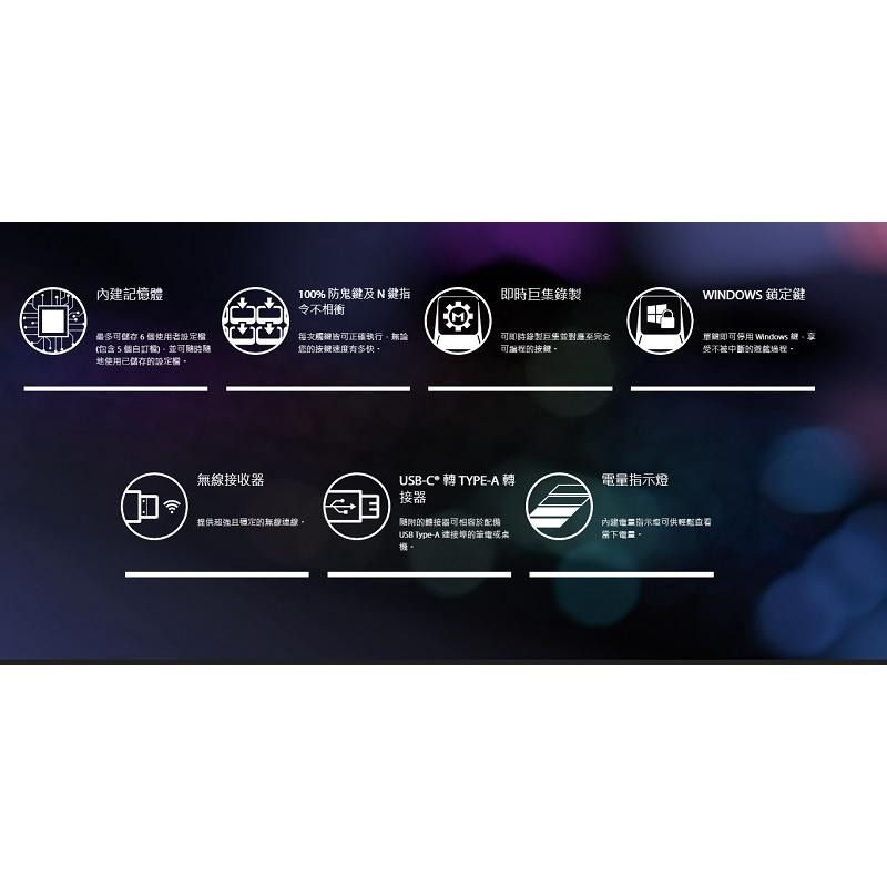 米特3C數位-華碩 ROG Claymore II PBT電競鍵盤/青軸/90MP01W2/紅軸/90MP01W0-細節圖5