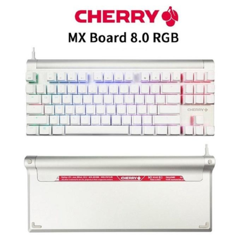 米特3C數位–CHERRY 櫻桃 MX 8.0 RGB 白色/機械式鍵盤/青軸/銀軸/茶軸