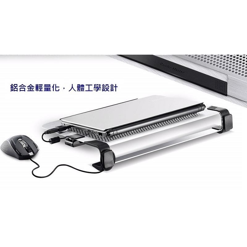 米特3C數位–酷碼 Notepal U3 PLUS 全鋁散熱墊/黑/R9-NBC-U3PK-GP-細節圖3