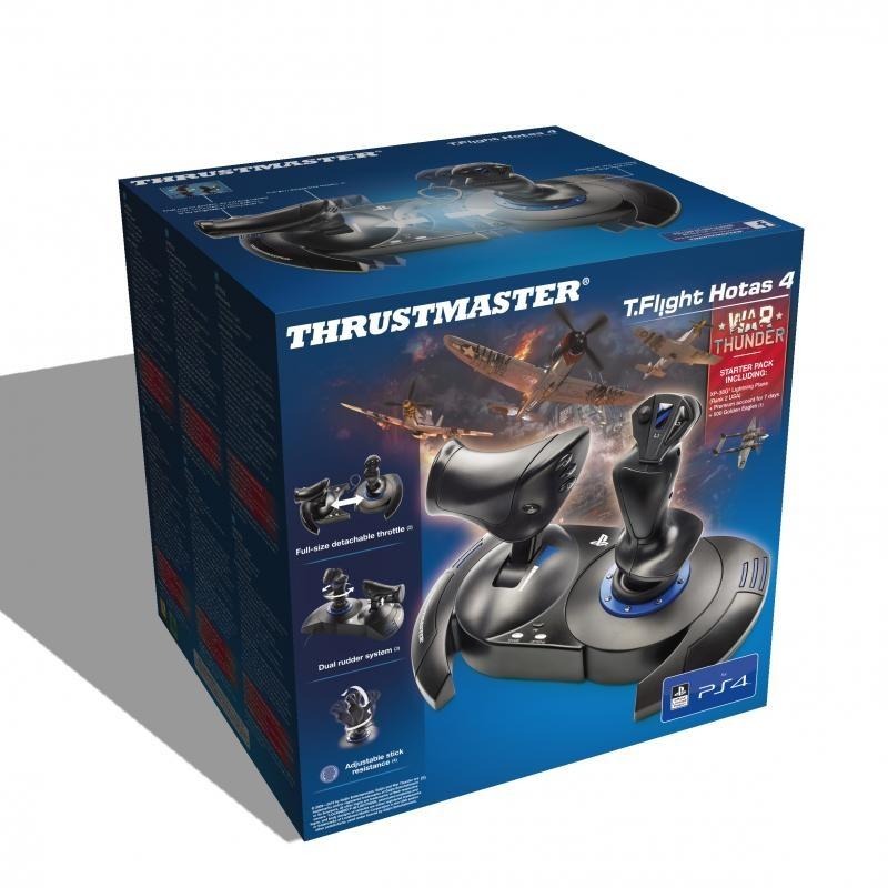 【最高享98折】Thrustmaster Hotas 4 圖馬思特 模擬飛行搖桿 油門節流閥 可支援PS5 PS4 PC-細節圖4