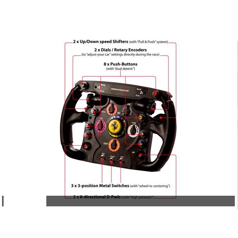 Thrustmaster Ferrari F1 Wheel Add On 圖馬思特 法拉利授權 賽車方向盤面-細節圖3