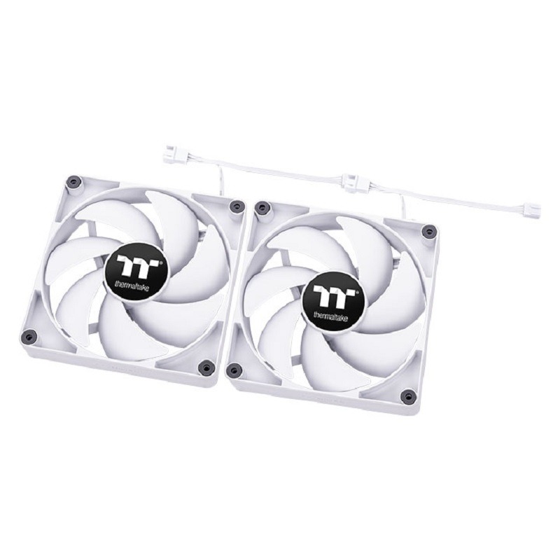 米特3C數位–Thermaltake 曜越 CT120 模組化線材設計 高性能高CP值風扇 黑色/白色 (二入)-細節圖2
