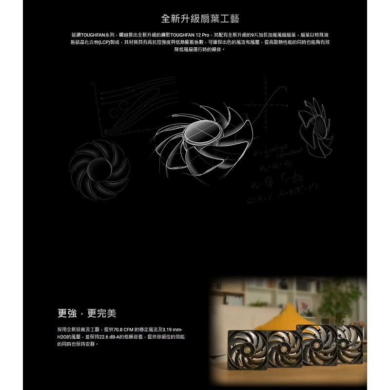 米特3C數位–Thermaltake 曜越 TOUGHFAN 12 Pro 黑色高風壓系統散熱風扇 單顆包裝/二入-細節圖4