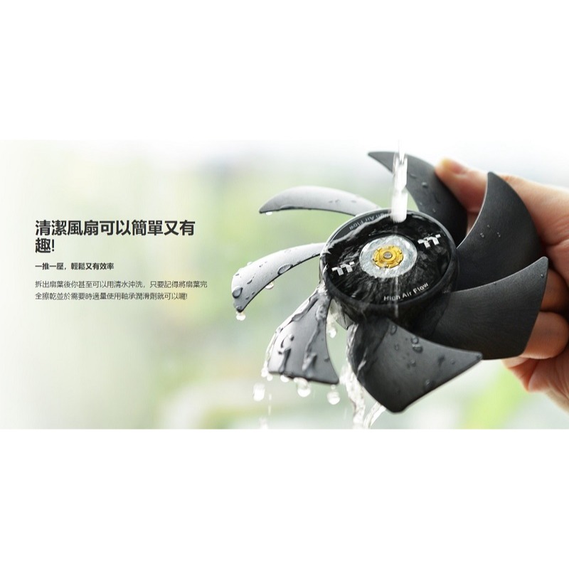 米特3C數位–曜越 SWAFAN GT12/GT14 系統散熱風扇 黑色(單顆) 高風壓、高風量、反轉高風量-細節圖6