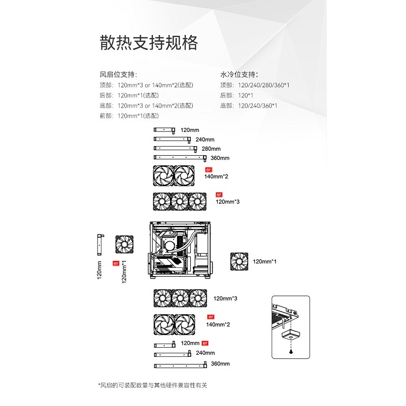 米特3C數位–Jonsbo 喬思伯 D41 MESH 版電腦機殼 黑色/白色-細節圖8