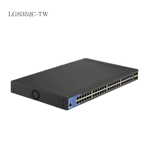 Linksys 48埠/L2管理型 Gigabit 超高速乙太網路交換器/鐵殼/LGS352C-TW