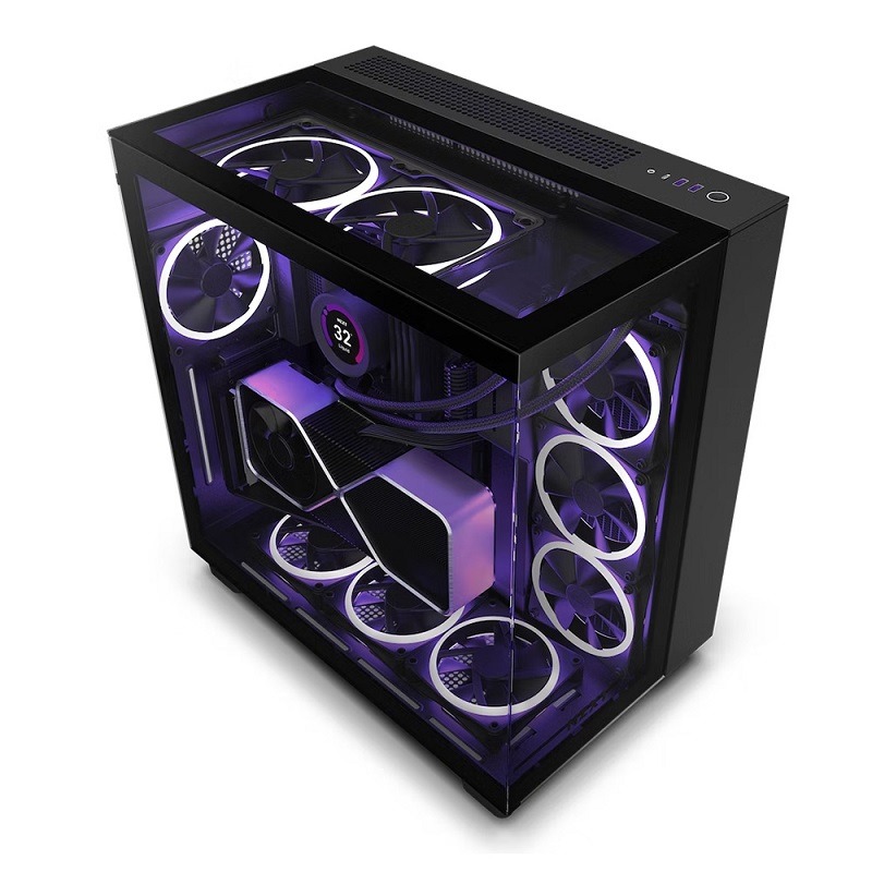 米特3C數位–NZXT 恩傑 H9 Elite 機殼 黑色/白色-細節圖2