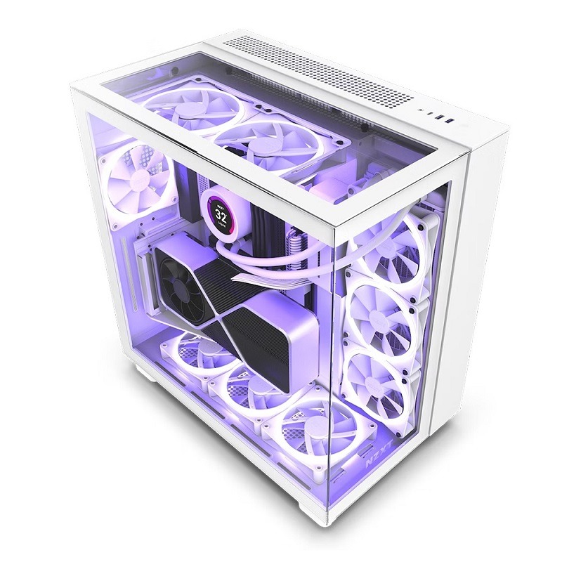 米特3C數位–NZXT 恩傑 H9 Elite 機殼 黑色/白色-細節圖3