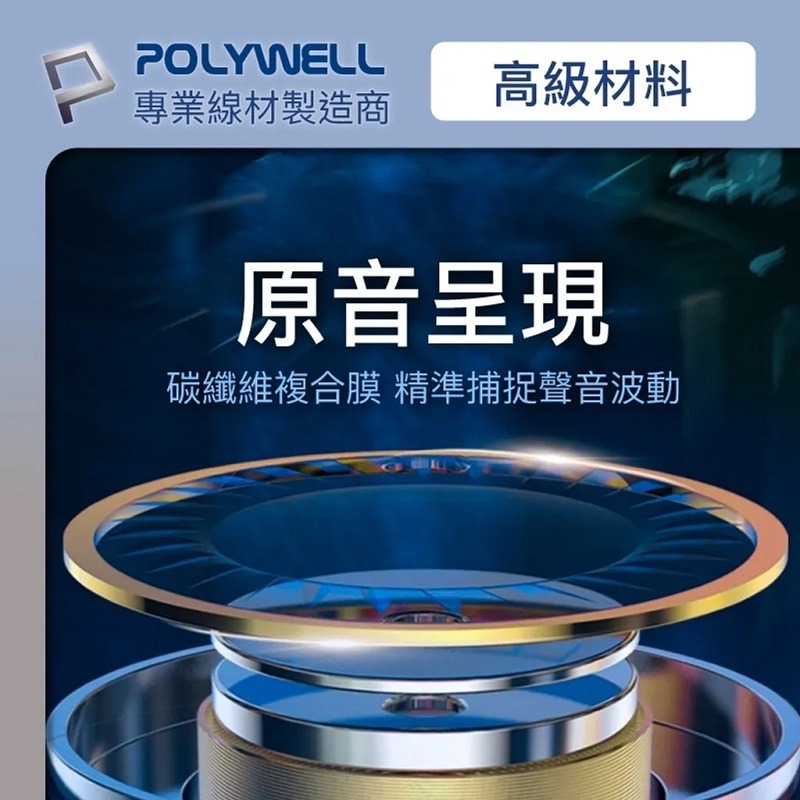 POLYWELL 3.5mm耳塞式有線耳機麥克風適用安卓/黑PW15-T65-0029/白PW15-T65-0030-細節圖3