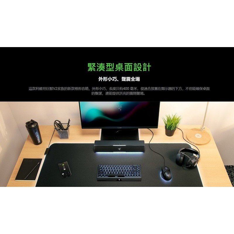 米特3C數位–Razer 雷蛇 LEVIATHAN V2X 利維坦巨獸 電競喇叭/RZ05-04280100-R3M1-細節圖3